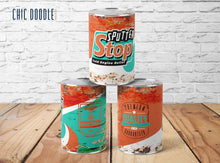 Load image into Gallery viewer, Radiator Springs Rusty Oil Tin Can Wrappers | DIGITAL | Printable | Instant Download | 10.5x4&quot;
