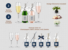 Load image into Gallery viewer, Mockup Scene - Mini Champagne Bottle | Mockup | PSD | Photoshop | Affinity Designer | Front View
