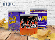 Load image into Gallery viewer, 12 Rusty Oil Tin Can Wrappers | Pringles 1.3oz Wrappers | Radiator Springs | DIGITAL | Printable | Instant Download
