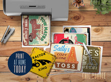 Load image into Gallery viewer, Radiator Springs Party Signs | DIGITAL | Printable | Instant Download | 8x10
