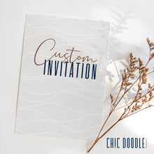 Load image into Gallery viewer, CUSTOM Invitation, Cards and Invitations, Custom Invite, Invitation Design, Printable Digital File, Custom Design
