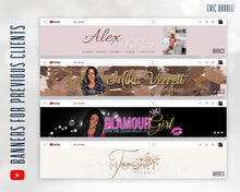 Load image into Gallery viewer, Custom YouTube Channel Branding Package | Animated Intro | End Cards | Watermark | Banner
