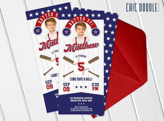Chicago White Sox Ticket Birthday Editable Templates Instant Download